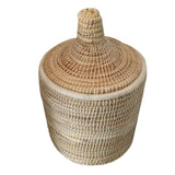MyTindy Moroccan Wool Pot - White, no Pompom, view 4