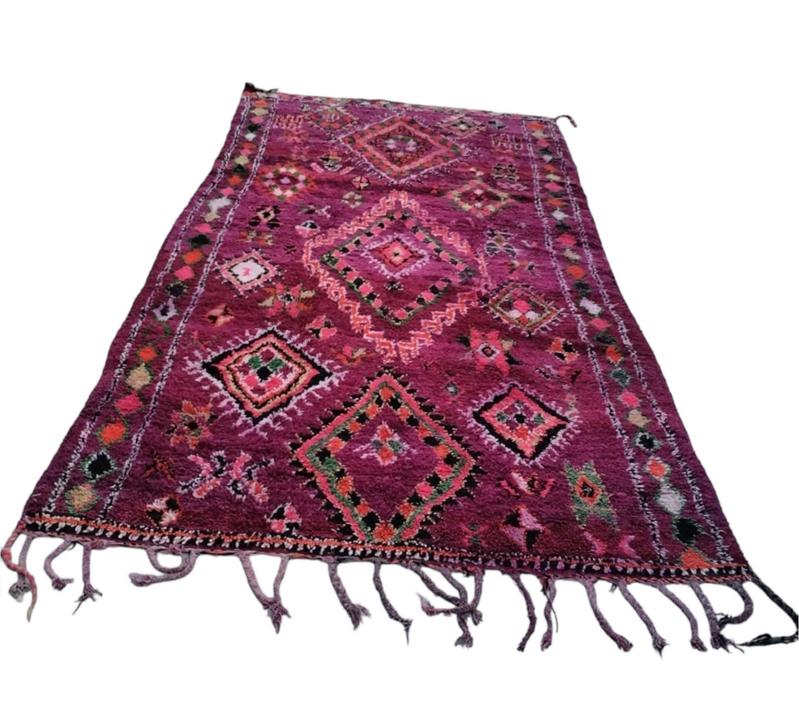 MyTindy Morroccan rug boujaad rug vintage carpet rare