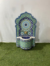 MyTindy Mosaic Fountain for Outdoor and Indoor, Mid Century Fountain water inside, Garden Moroccan Mosaic Fountain, view 3