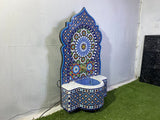 MyTindy Mosaic Fountain for Outdoor Indoor Mid Century Fountain water inside Moroccan Mosaic Fountain, view 4