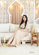 MyTindy Mother-Daughter Beige Kaftan Set – Refined Harmony, view 3