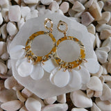 MyTindy Mother of pearl earrings, view 2