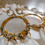 MyTindy Mother of pearl earrings, view 3