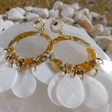 MyTindy Mother of pearl earrings, view 4
