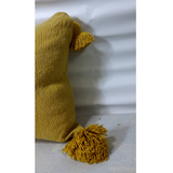 MyTindy Mustard Yellow Wool Berber Pillow, view 4