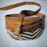 MyTindy Natural brown leather fanny pack, view 4
