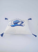 MyTindy Nautical Heritage – Hand-Embroidered Cotton Cushion, view 5