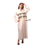MyTindy Off White Djellaba with Pearls, view 2