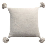 MyTindy OFF-White Pom Pom Pillow Cover, view 2