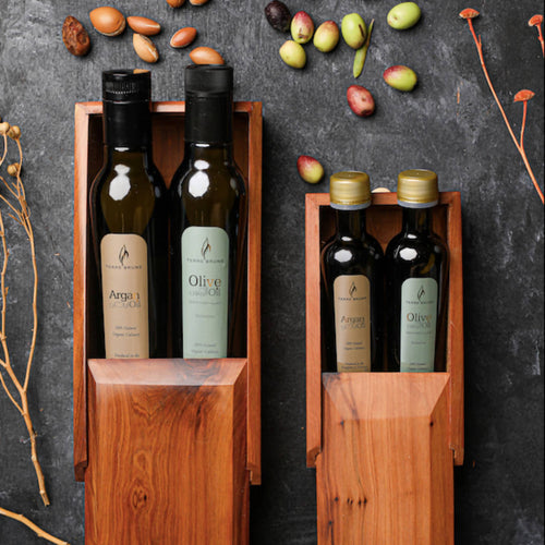 MyTindy Olive and Argan Oil in Thuya Wood Discovery Box