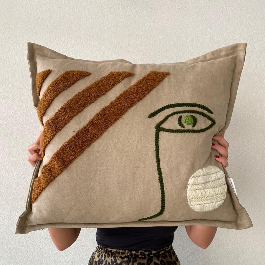 MyTindy Olive and taupe face