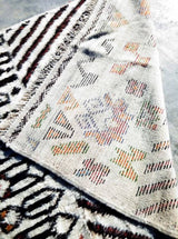 MyTindy Orange and Black Moroccan Rug, view 2