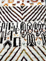 MyTindy Orange and Black Moroccan Rug, view 3