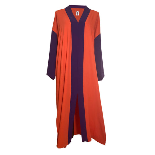 MyTindy Orange and Purple Dress