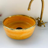 MyTindy VIN - Brass - Moroccan Ceramic Sink, view 4