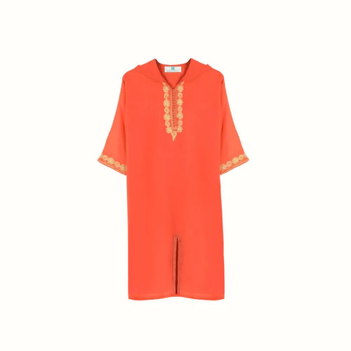 MyTindy Orange Djellaba for girls kids