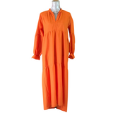 MyTindy Orange Flowy Dress, view 2