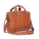 MyTindy Orange handmade leather computer bag, view 2