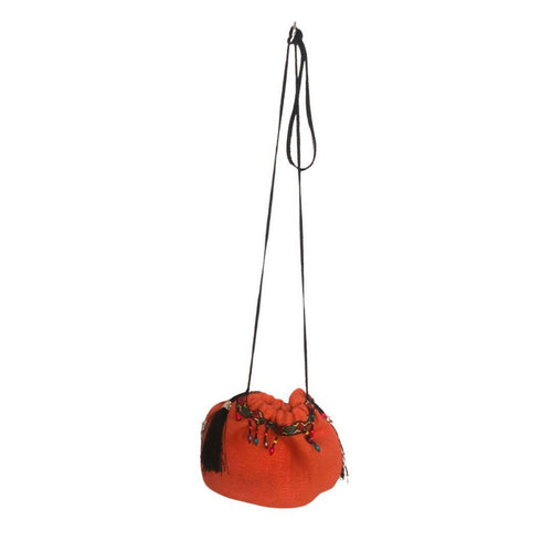 MyTindy Orange Moroccan Jute Bag