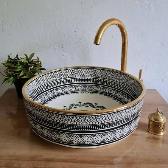 MyTindy TEE - Deep Gold - Moroccan Ceramic Sink