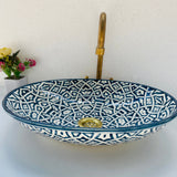 MyTindy ZIC - Oval - Moroccan Ceramic Sink, view 2