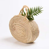 MyTindy ANA - Oval Straw Bag Basket - Beach & Grocery, Shopping Bag, view 3