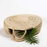 MyTindy ANA - Oval Straw Bag Basket - Beach & Grocery, Shopping Bag, view 4