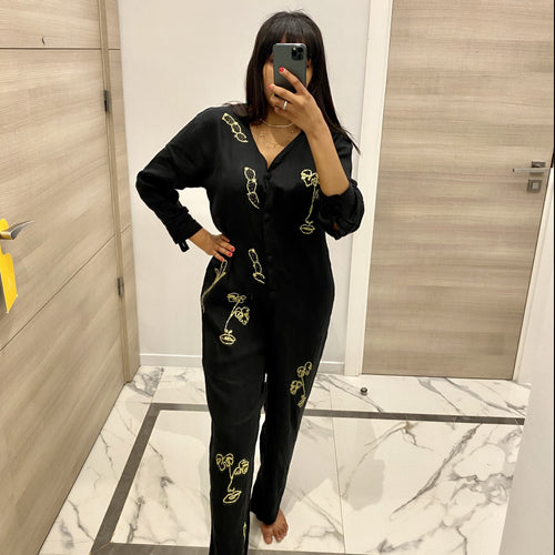 MyTindy Oversize linen jumpsuit