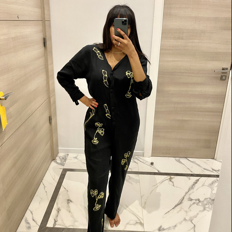 MyTindy Oversize linen jumpsuit