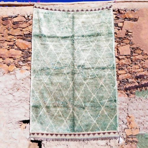 MyTindy Pale Green Moroccan Rug