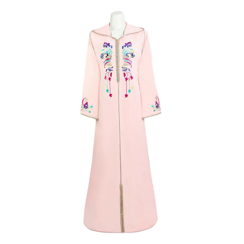 MyTindy Pastel pink Moroccan Jellaba for Girls Kids
