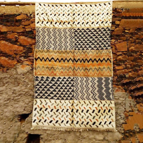 MyTindy Pastel Yellow Moroccan Rug