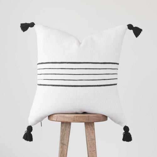 MyTindy Pemium Moroccan Pillow Cover Pompon