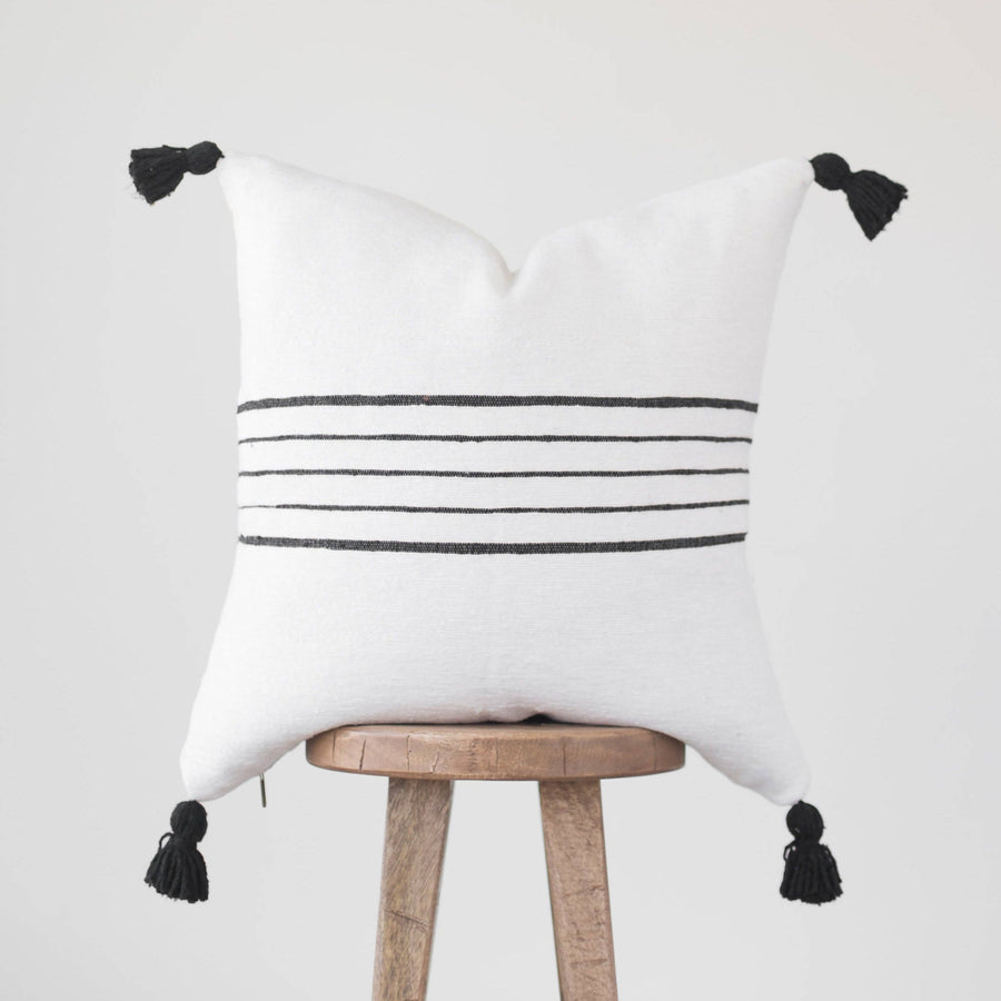 MyTindy Pemium Moroccan Pillow Cover Pompon