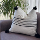 MyTindy Pemium Moroccan Pillow Cover Pompon, view 2