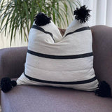 MyTindy Pemium Moroccan Pillow Cover Pompon, view 2
