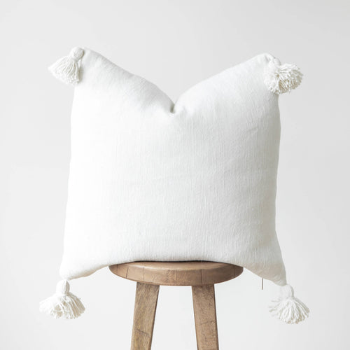 MyTindy Pemium Moroccan Pillow Cover Pompon