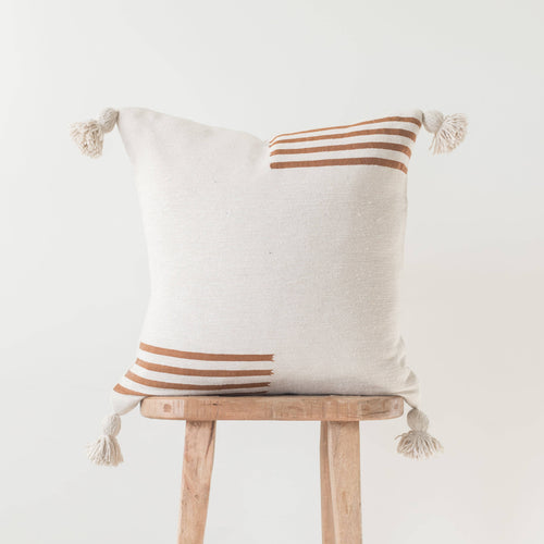 MyTindy Pemium Moroccan Pillow Cover Pompon