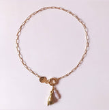 MyTindy PENDANT LARGE LINKS HAND AND NACRE, view 2