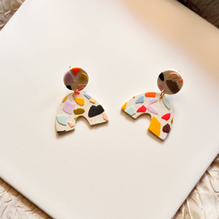 MyTindy Pepper Terrazzo Earrings