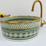 MyTindy TOR - Gold - Moroccan Ceramic Sink, view 2