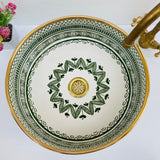 MyTindy TOR - Gold - Moroccan Ceramic Sink, view 4