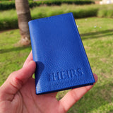 MyTindy Personalized leather credit and travel card holder, view 2