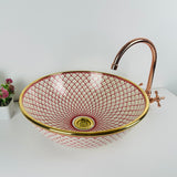 MyTindy REI - Standard Gold - Moroccan Ceramic Sink, view 2