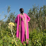 MyTindy Pink and Gold Kaftan, view 2