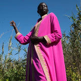 MyTindy Pink and Gold Kaftan, view 3