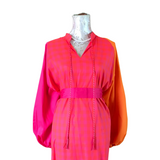 MyTindy Pink and Orange Moroccan Dress, view 4