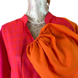 MyTindy Pink and Orange Moroccan Dress, view 5