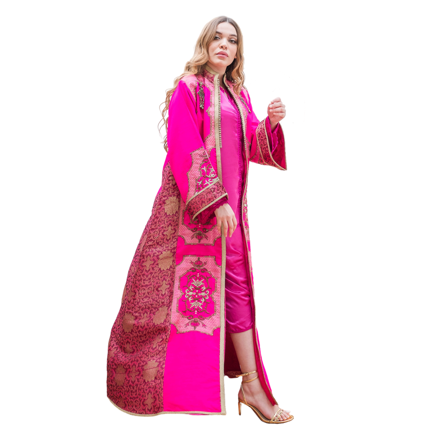 MyTindy Pink Kaftan Coat