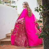 MyTindy Pink Kaftan Coat, view 2